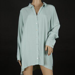 J Jill Button Front Tunic Top Women Large Petite